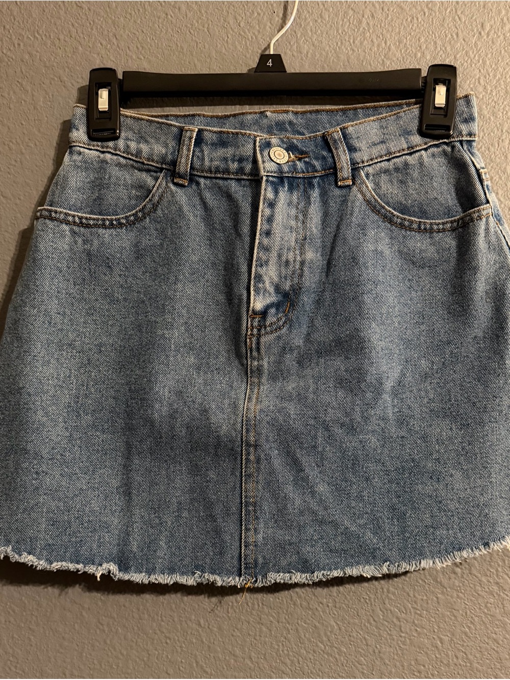 Brandy Melville Denim Mini Skirt in Blue